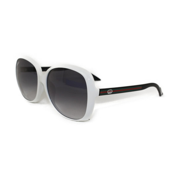 Gucci Round Sunglasses Black White - Picture 1 of 10